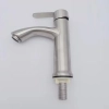 wholesale single tapholes cold water 304 stainless steel  lavatory basin faucet water tap rebrand supported