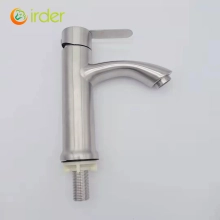 wholesale single tapholes cold water 304 stainless steel  lavatory basin faucet water tap rebrand supported