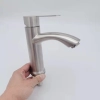 wholesale single tapholes cold water 304 stainless steel  lavatory basin faucet water tap rebrand supported