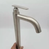 classic lengthen singel  taphole  304 stainless steel kitchen faucet custom logo supported