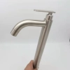 classic lengthen singel  taphole  304 stainless steel kitchen faucet custom logo supported