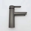 grey baking finish double  tapholes  304 stainless steel basin faucet lavatroy faucet