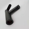 P-trap black baking finish double  tapholes mixer basin faucet lavatroy faucet