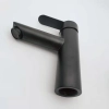 P-trap black baking finish double  tapholes mixer basin faucet lavatroy faucet