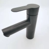 P-trap black baking finish double  tapholes mixer basin faucet lavatroy faucet