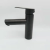 P-trap black baking finish double  tapholes mixer basin faucet lavatroy faucet