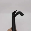 round front design black baking finish simple taphole basin waiter tap lavatroy faucet