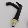round front design black baking finish simple taphole basin waiter tap lavatroy faucet