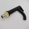 round front design black baking finish simple taphole basin waiter tap lavatroy faucet