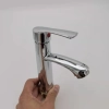 single taphole zinc alloy polishing basin faucet water tap lavatory faucet factory sales