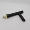 simple black water tap washing room basin faucet single taphole stainless stell bottom factory order