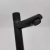 simple black water tap washing room basin faucet single taphole stainless stell bottom factory order
