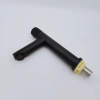 simple black water tap washing room basin faucet single taphole stainless stell bottom factory order