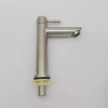 simple 304 stainless steel wiredrawing household water tap washing room basin faucet single taphole buy from factory