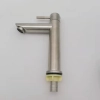simple 304 stainless steel wiredrawing household water tap washing room basin faucet single taphole buy from factory