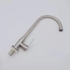 padestal J style curved 304 stainless steel wiredrawing household water tap  basin kitchen faucet single taphole buy from factory
