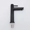 cylindrical black household /restaurant water tap basin lavatory faucet single taphole buy from factory
