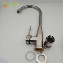 Octagon wiredrawing restaurant hotel kitchen hot/cold water mixer water tap basin faucet kitchen faucet BF2608