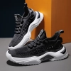 2023  large size breathable men's shoes spring mesh shoes, sports casual shoes, fashion mesh shoes hot sale shoes Color Black