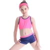 high quanity swim training girl swimwear teen short+top