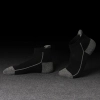 summer casual cotton patchwork sport socks for men loafer sock ankle socks Color black with grey