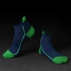 summer casual cotton patchwork sport socks for men loafer sock ankle socks Color navy with green