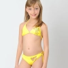 orange patchwork children girl swimwear teen girl swimsuit