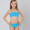 orange patchwork children girl swimwear teen girl swimsuit