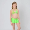 orange patchwork children girl swimwear teen girl swimsuit