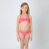 orange patchwork children girl swimwear teen girl swimsuit