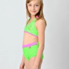 orange patchwork children girl swimwear teen girl swimsuit Color Color 14