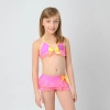 orange patchwork children girl swimwear teen girl swimsuit Color Color 16