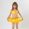 orange patchwork children girl swimwear teen girl swimsuit