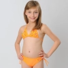 orange patchwork children girl swimwear teen girl swimsuit