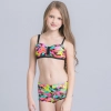 2022 fashion fish style  with bow children girl fish bow  swimwear kid bikini  tankini