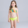 2022 fashion fish style  with bow children girl fish bow  swimwear kid bikini  tankini Color Color 15