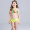 2022 fashion fish style  with bow children girl fish bow  swimwear kid bikini  tankini