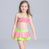 2022 fashion fish style  with bow children girl fish bow  swimwear kid bikini  tankini