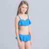 2022 fashion fish style  with bow children girl fish bow  swimwear kid bikini  tankini