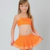green dot print two-piece girl swimsuit swimwear 
