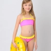 2022 cloth flower two-piece girl swimsuit swimwear 