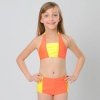 green dot print two-piece girl swimsuit swimwear 