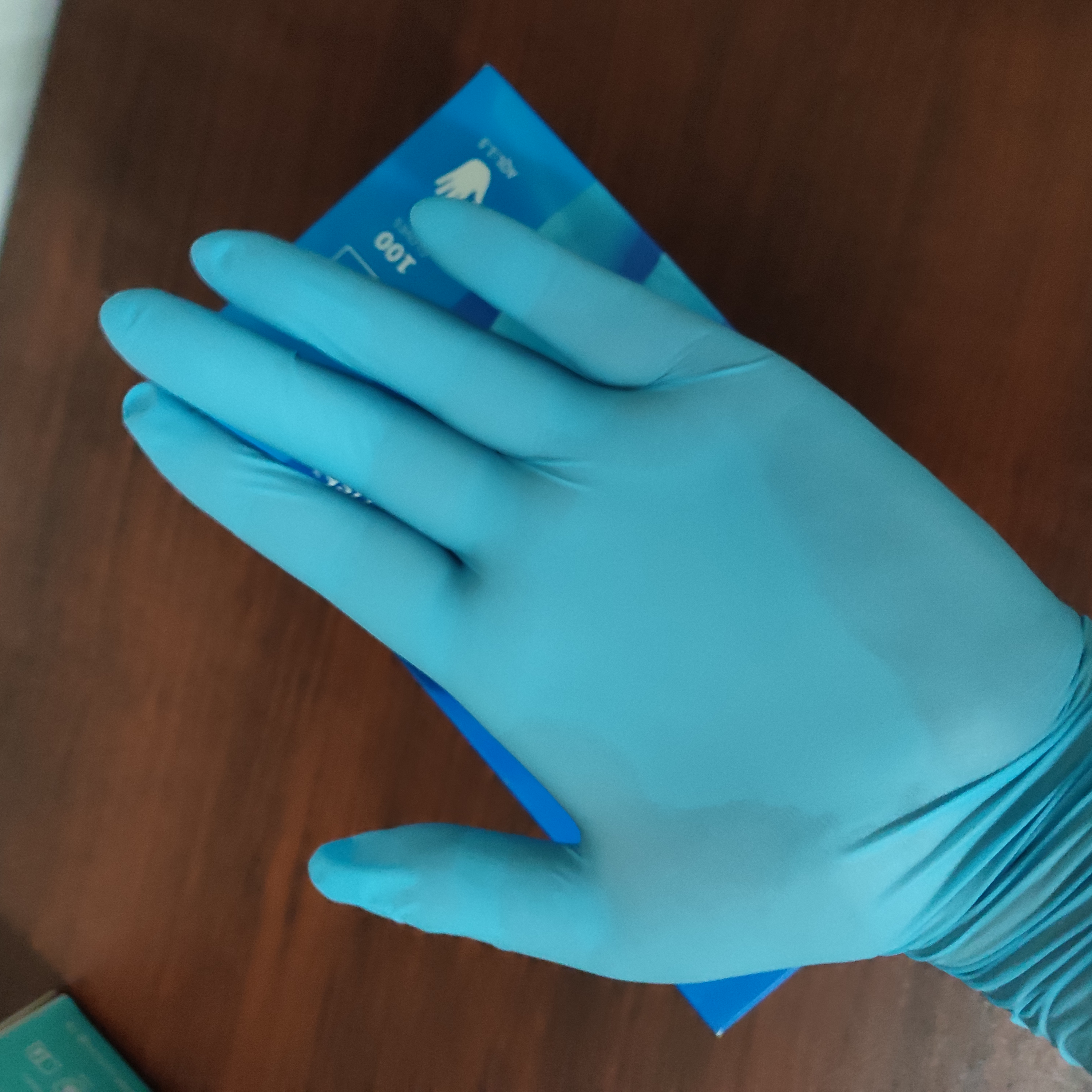 China supplier blue nitrile gloves factory manufacture best price in stock