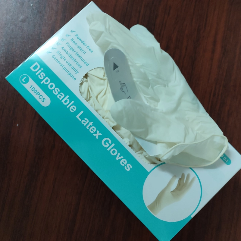 powder free latex gloves OTG in stock medical latex glove wholesale