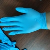 blue vinly nitrile blends glove vitrile ppe gloves vinly gloves  Color Blue