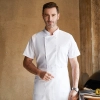 double breasted men chef jacket uniform unisex design Color White