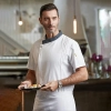 2023 new design short sleeve chef jacket chef uniform discount Color White