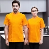 orange color chef jacket both for men and women