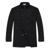 high quality double breasted good fabric chef coat uniform Color Black