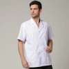 front open short sleeve men doctor men nurse jacket top